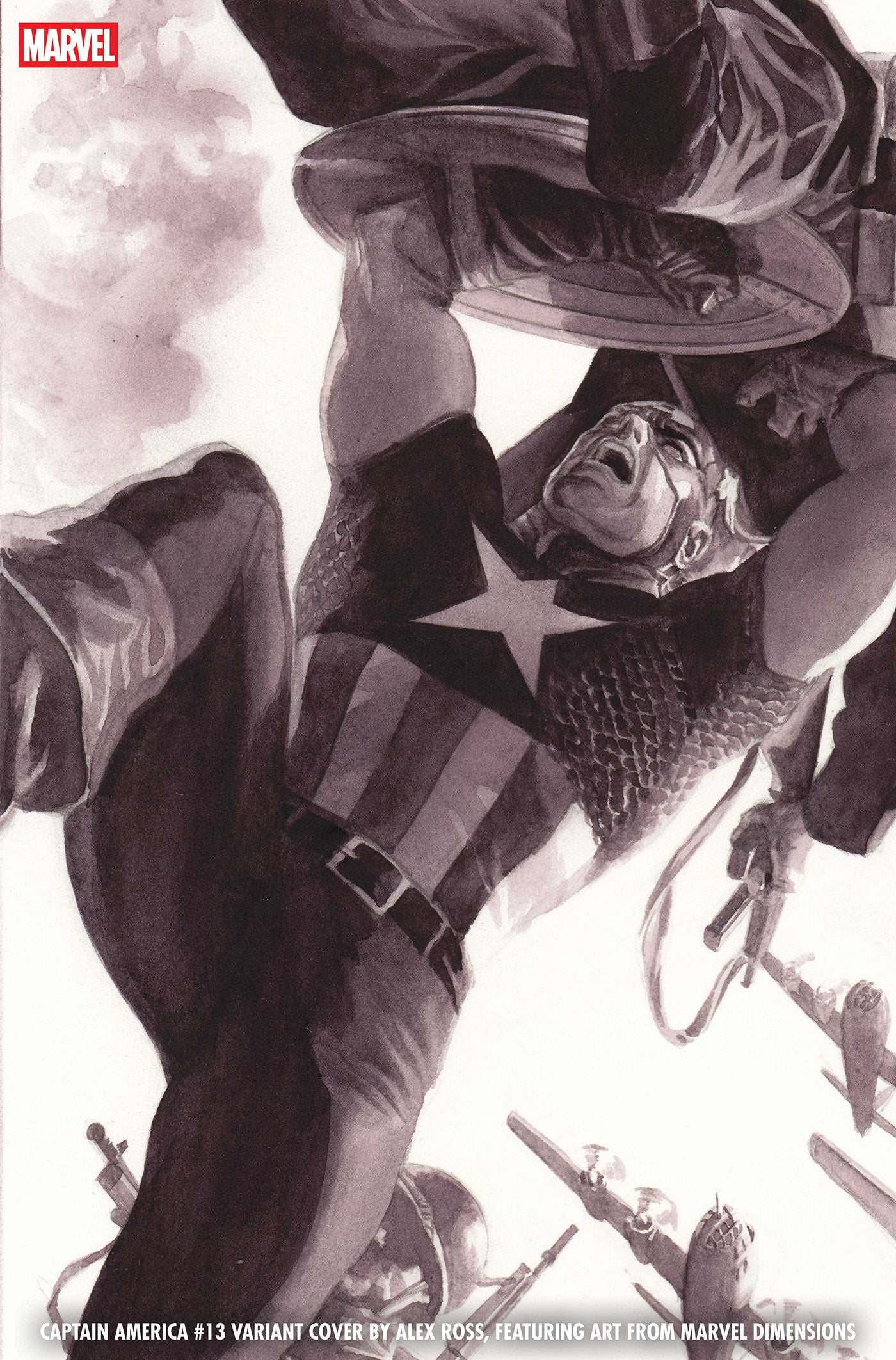 CAPTAIN AMERICA #13 ALEX ROSS MARVEL DIMENSIONS VARIANT [ARM] (Pre-Order by 06/15/26 | Est. In-Store: 07/15/26 | Ships after release)