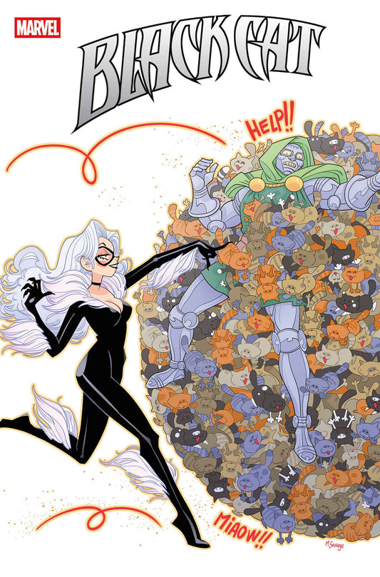 BLACK CAT #8 MARGUERITE SAUVAGE DOOM HOMAGE VARIANT (Order By 02/09/26) (Estimated In Store By 03/11/26)