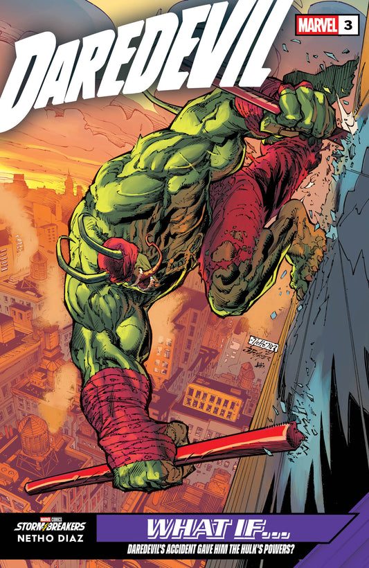 DAREDEVIL #3 NETHO DIAZ WHAT IF...? VARIANT (Order By 05/11/26) (Estimated In Store By 06/10/26) (THIS ITEM IS A PRE-ORDER AND YOU WILL NOT RECEIVE IT UNTIL AFTER THE IN STORE DATE)