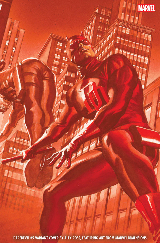 DAREDEVIL #5 ALEX ROSS MARVEL DIMENSIONS VARIANT (Pre-Order by 07/20/26 | Est. In-Store: 08/19/26 | Ships after release)