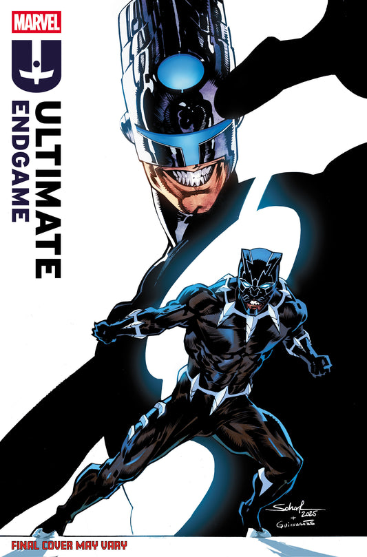 ULTIMATE ENDGAME #3 JONAS SCHARF BLACK PANTHER VARIANT (Order By 02/09/26) (Estimated In Store By 03/11/26)