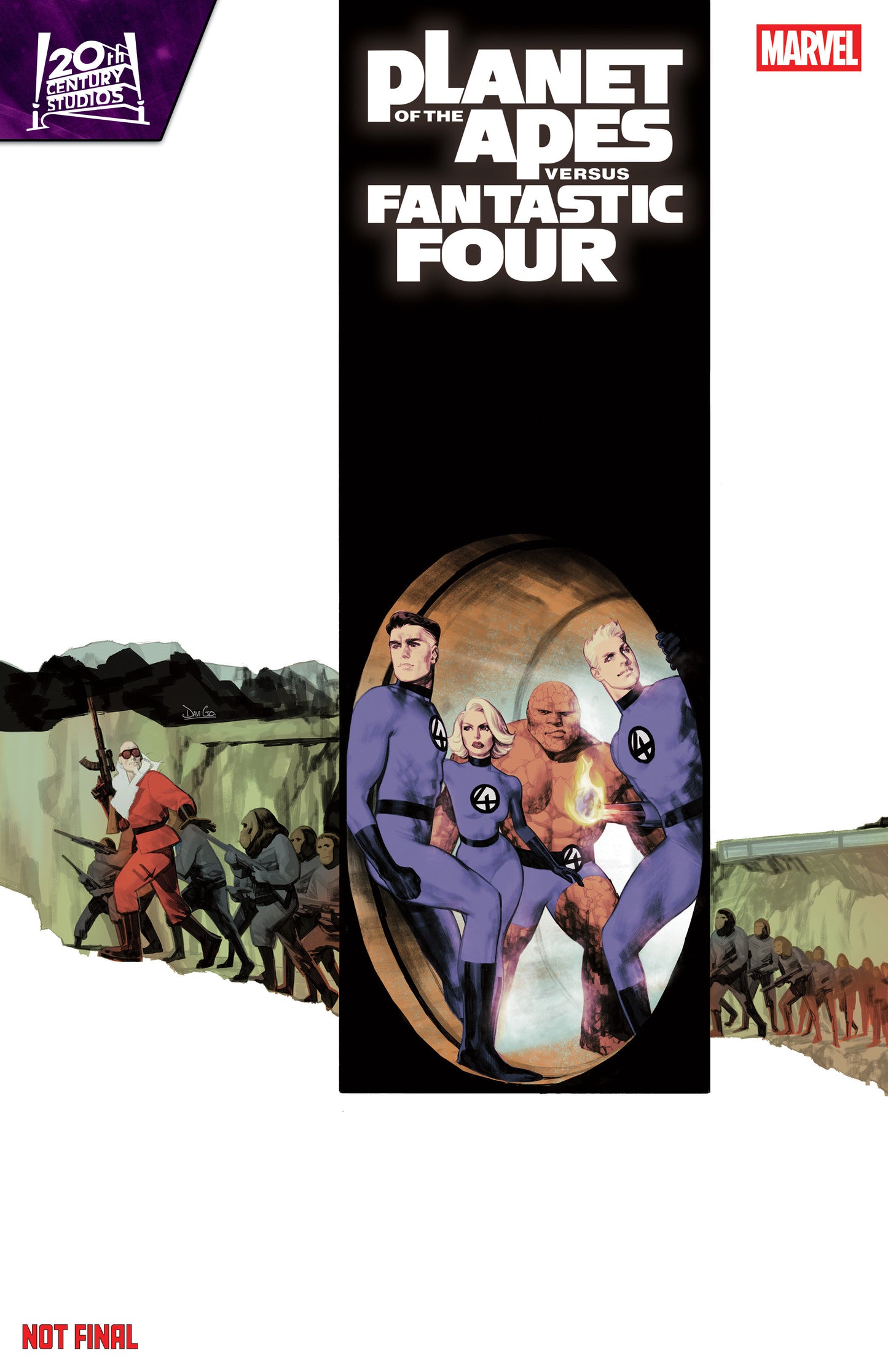 PLANET OF THE APES VS. FANTASTIC FOUR #2 DAVI GO MOVIE HOMAGE VARIANT (Order By 02/09/26) (Estimated In Store By 03/11/26)