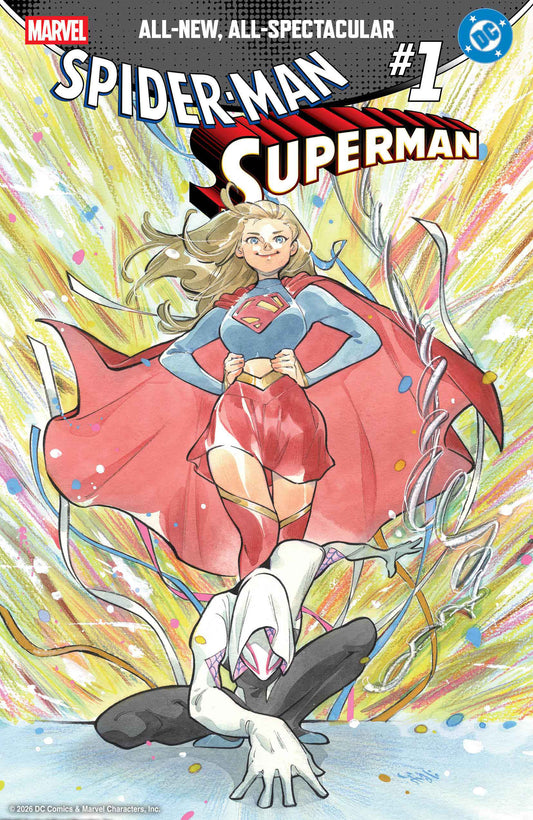 MARVEL/DC: SPIDER-MAN/SUPERMAN #1 PEACH MOMOKO VARIANT (Order By 03/02/26) (Estimated In Store By 04/15/26)