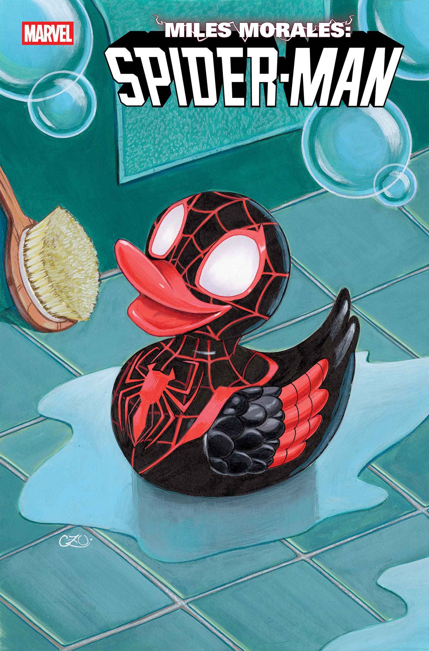 MILES MORALES: SPIDER-MAN #1 CHRISSIE ZULLO MARVEL DUCK VARIANT (Pre-Order by 06/29/26 | Est. In-Store: 08/12/26 | Ships after release)