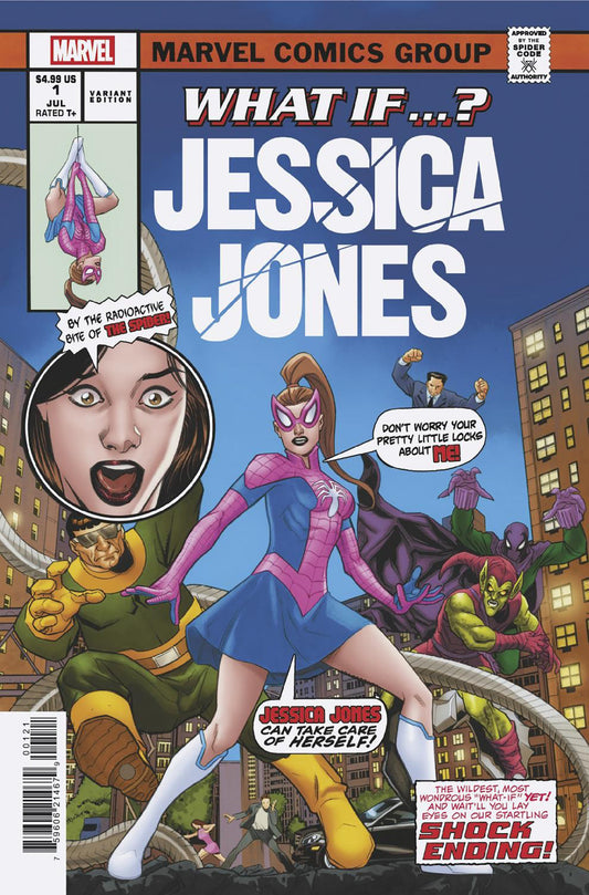 WHAT IF...? JESSICA JONES #1 DAVID MESSINA HOMAGE VARIANT (Pre-Order by 06/15/26 | Est. In-Store: 07/15/26 | Ships after release)