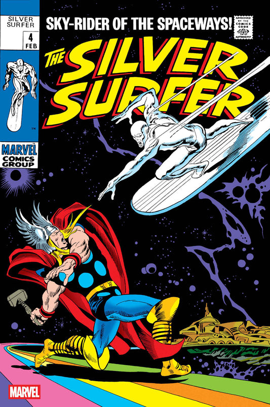 SILVER SURFER #4 FACSIMILE EDITION (Order By 05/04/26) (Estimated In Store By 06/17/26) (THIS ITEM IS A PRE-ORDER AND YOU WILL NOT RECEIVE IT UNTIL AFTER THE IN STORE DATE)