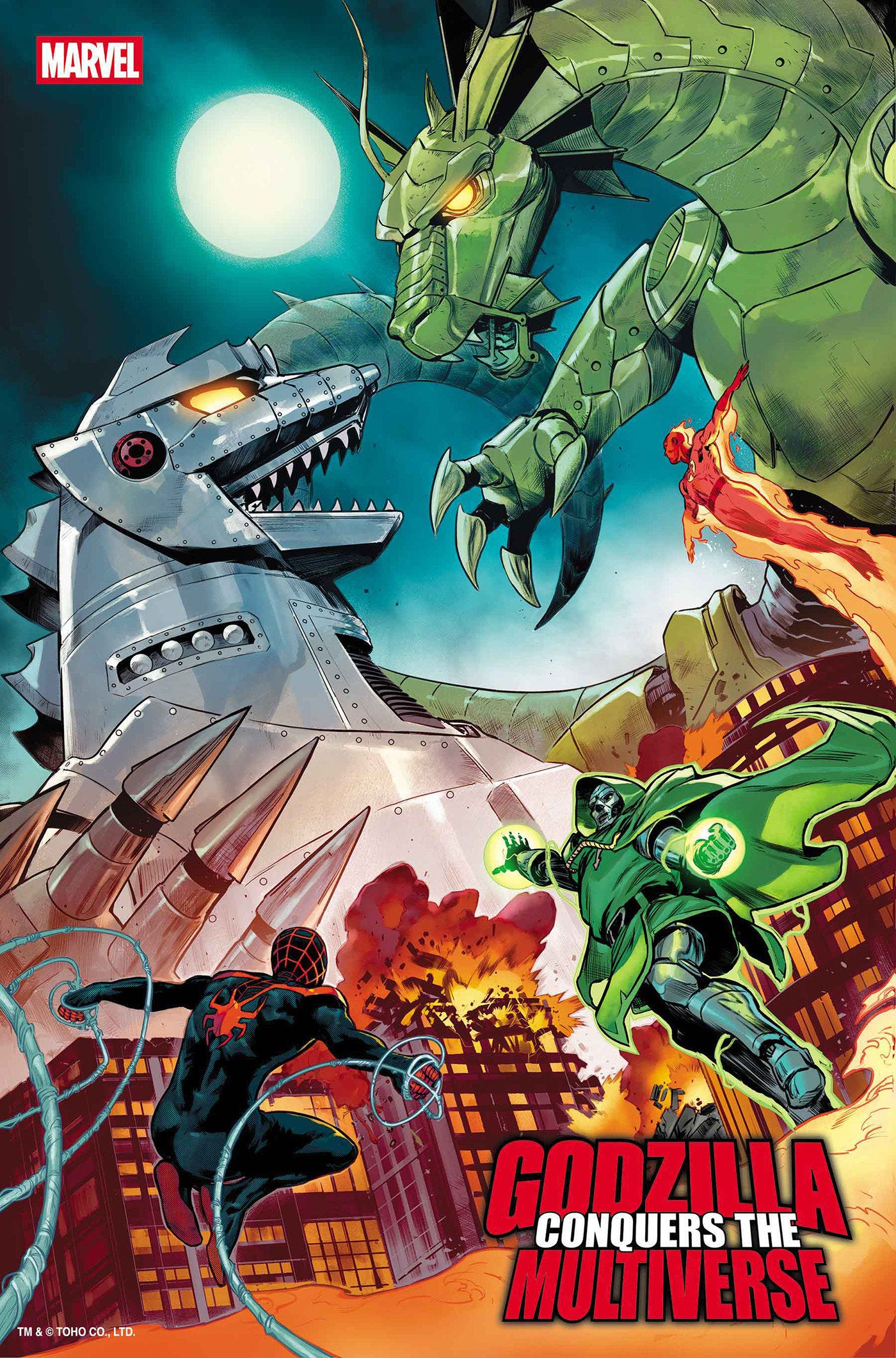 GODZILLA CONQUERS THE MULTIVERSE #1 JUAN FRIGERI FOIL VARIANT (Order By 06/08/26) (Estimated In Store By 07/22/26) (THIS ITEM IS A PRE-ORDER AND YOU WILL NOT RECEIVE IT UNTIL AFTER THE IN STORE DATE)