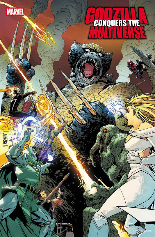 GODZILLA CONQUERS THE MULTIVERSE #1 GIUSEPPE CAMUNCOLI VARIANT (Order By 06/08/26) (Estimated In Store By 07/22/26) (THIS ITEM IS A PRE-ORDER AND YOU WILL NOT RECEIVE IT UNTIL AFTER THE IN STORE DATE)