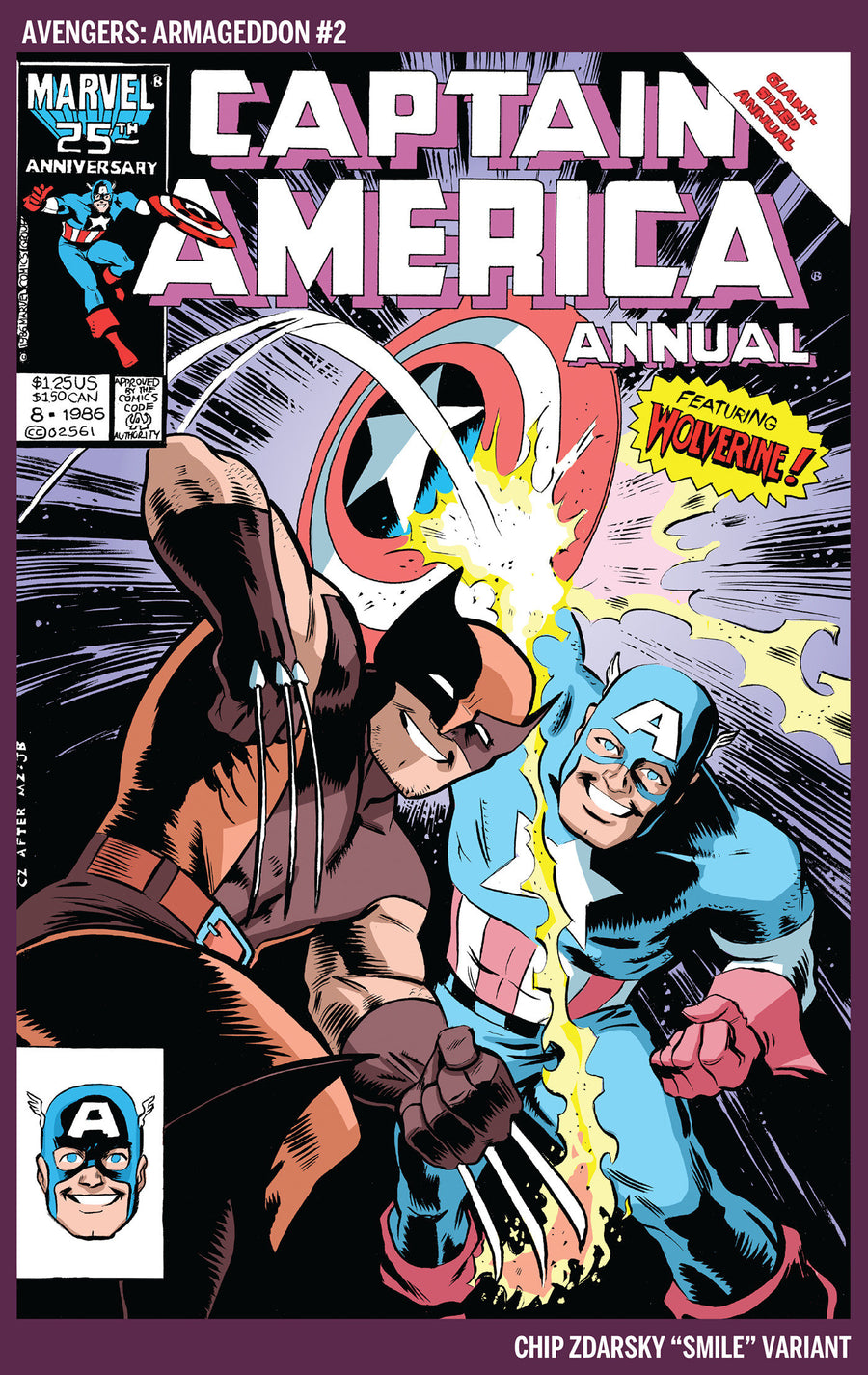 AVENGERS: ARMAGEDDON #2 CHIP ZDARSKY SMILE VARIANT (Pre-Order by 06/15/26 | Est. In-Store: 07/15/26 | Ships after release)