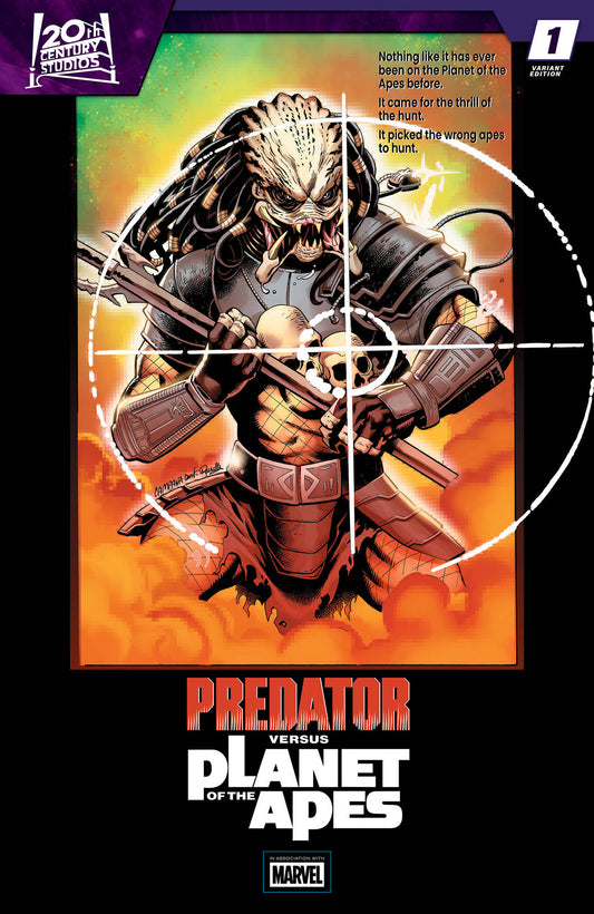 PREDATOR VS. THE PLANET OF THE APES #1 CHRIS CAMPANA MOVIE POSTER HOMAGE VARIANT (Pre-Order by 06/15/26 | Est. In-Store: 07/29/26 | Ships after release)