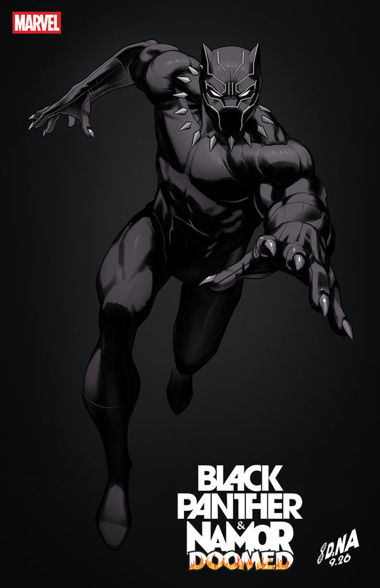 BLACK PANTHER/NAMOR: DOOMED #4 DAVID NAKAYAMA COLOR BLOCK BLACK VARIANT (Pre-Order by 11/02/26 | Est. In-Store: 12/09/26 | Ships after release)