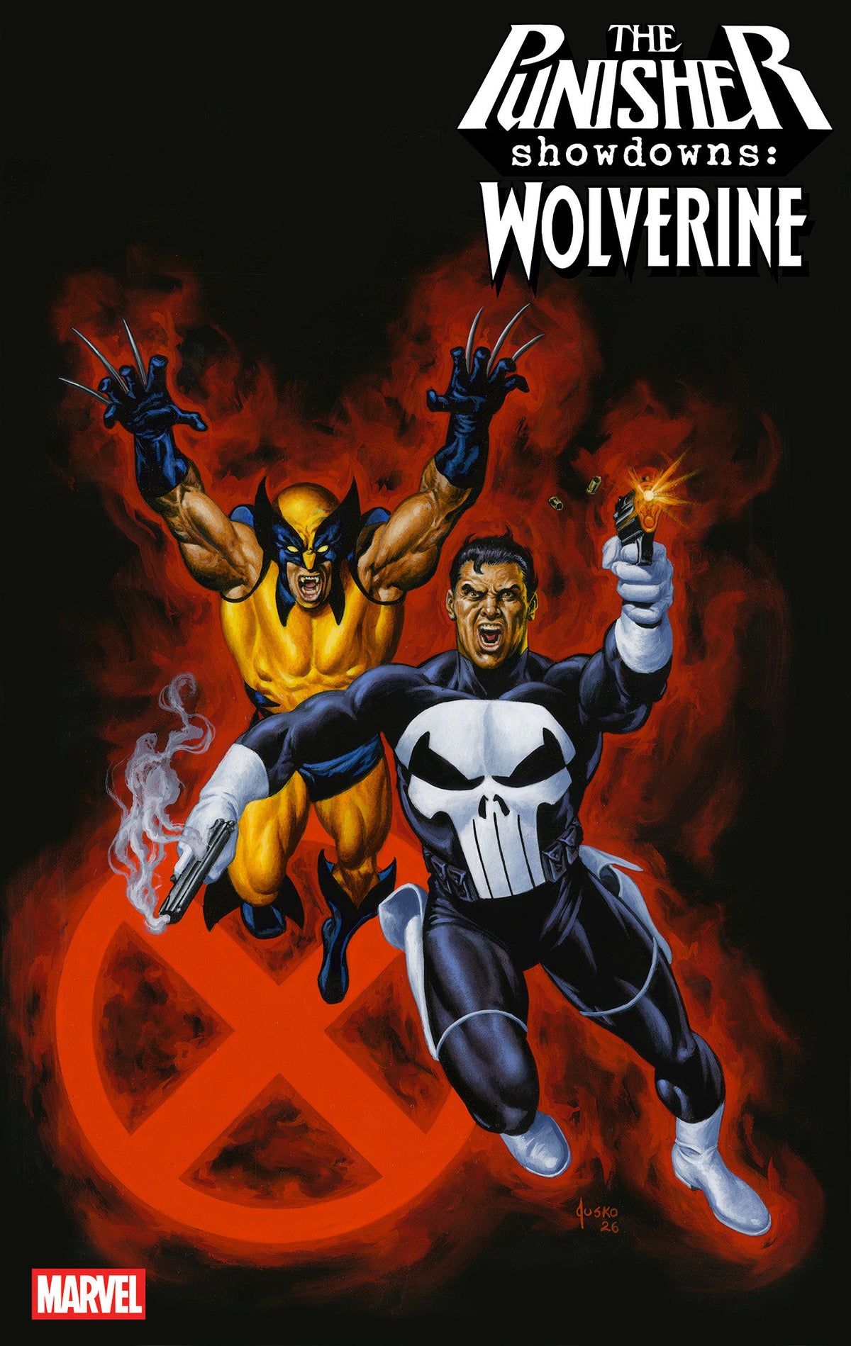 PUNISHER SHOWDOWNS: WOLVERINE #1 JOE JUSKO VARIANT (Pre-Order by 10/05/26 | Est. In-Store: 11/04/26 | Ships after release)