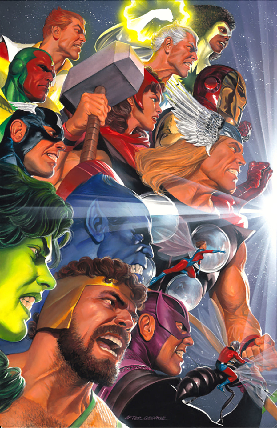 JLA/AVENGERS #3 FACSIMILE EDITION ALEX ROSS 2-PART CONNECTING VARIANT A (Pre-Order by 06/15/26 | Est. In-Store: 07/22/26 | Ships after release)