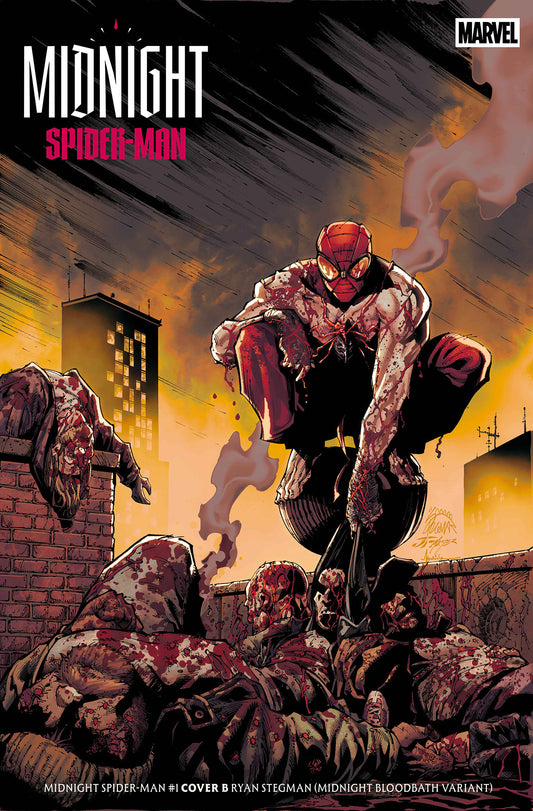 MIDNIGHT SPIDER-MAN #1 COVER B RYAN STEGMAN MIDNIGHT BLOODBATH VARIANT (Pre-Order by 08/31/26 | Est. In-Store: 10/07/26 | Ships after release)