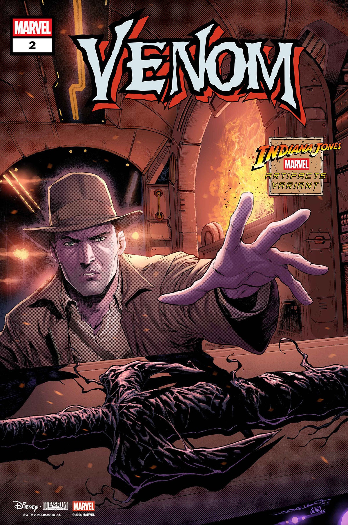 VENOM #2 IBAN COELLO INDIANA JONES MARVEL ARTIFACT VARIANT (Pre-Order by 10/19/26 | Est. In-Store: 11/25/26 | Ships after release)