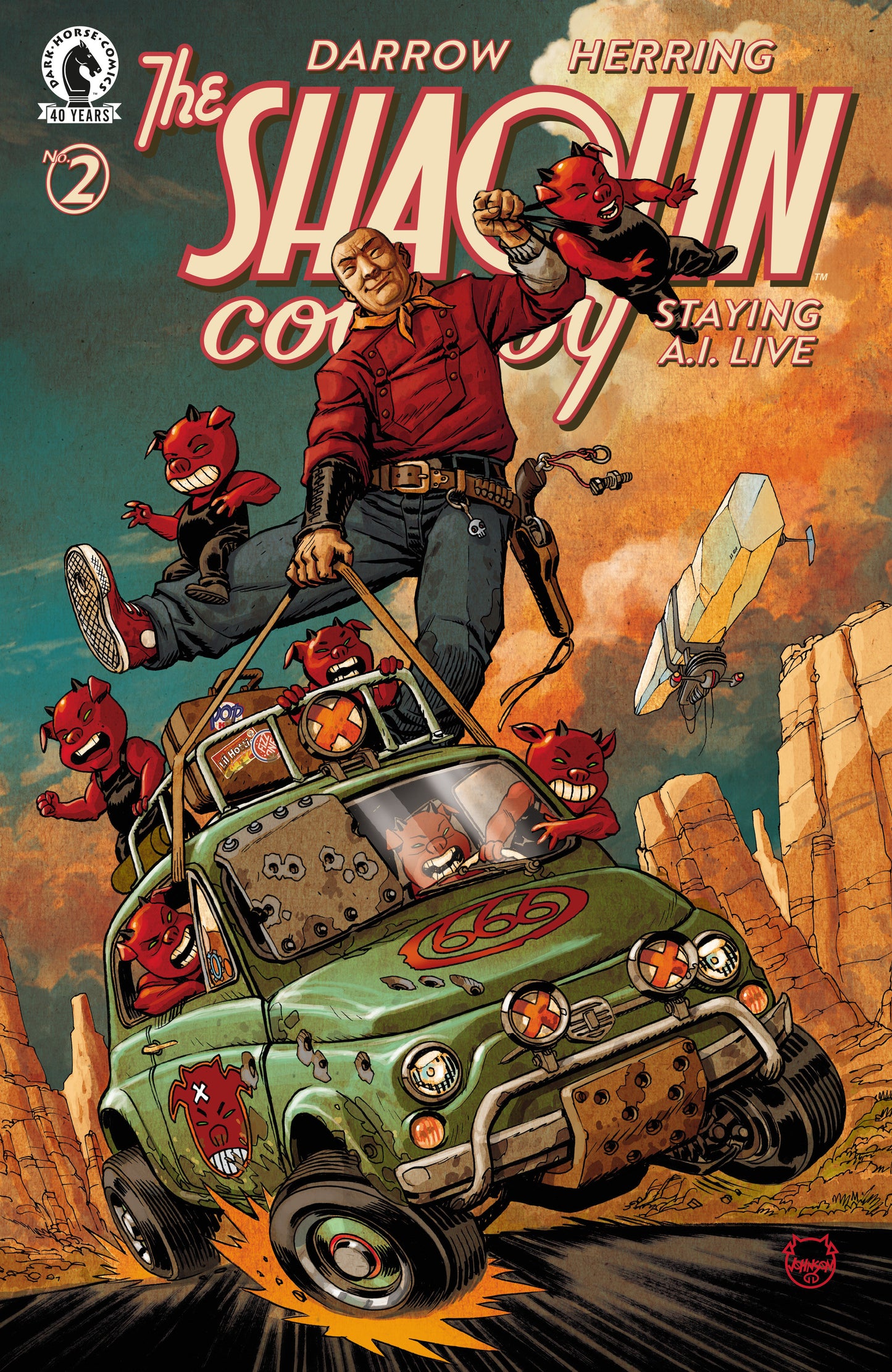 Shaolin Cowboy: Staying A.I.Live #2 (CVR C) (Dave Johnson) (Pre-Order by 07/06/26 | Est. In-Store: 08/12/26 | Ships after release)