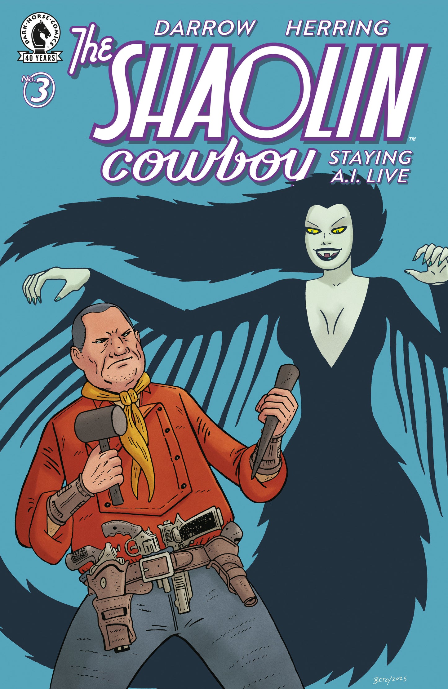 Shaolin Cowboy: Staying A.I.Live #3 (CVR C) (Gilbert Hernandez) (Pre-Order by 08/17/26 | Est. In-Store: 09/16/26 | Ships after release)