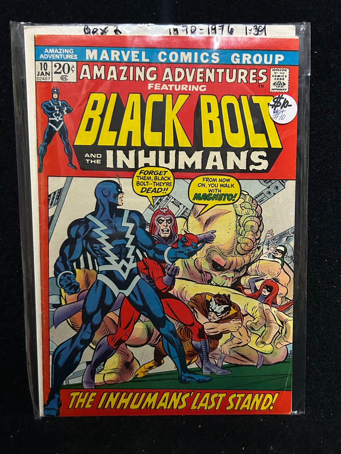 Amazing Adventures #10 – Black Bolt and the Inhumans (Jan 1972)