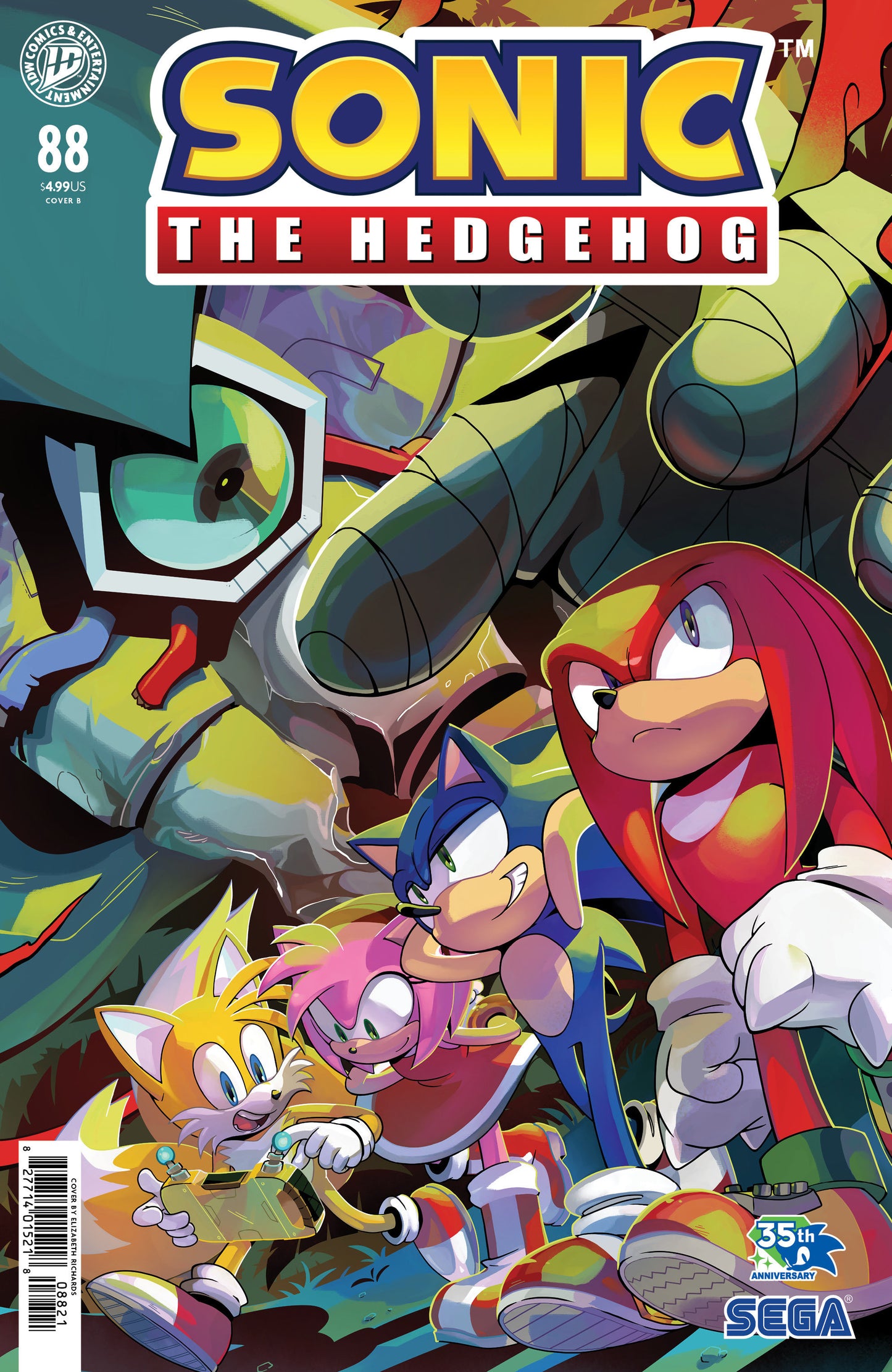 Sonic the Hedgehog #88 Variant B (Richards) (Pre-Order by 06/29/26 | Est. In-Store: 08/05/26 | Ships after release)