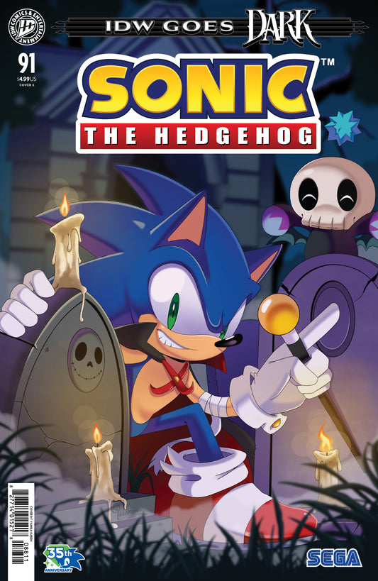 Sonic the Hedgehog #91 Variant E (Kareh IDW Goes Dark Variant) (Pre-Order by 09/21/26 | Est. In-Store: 10/28/26 | Ships after release)