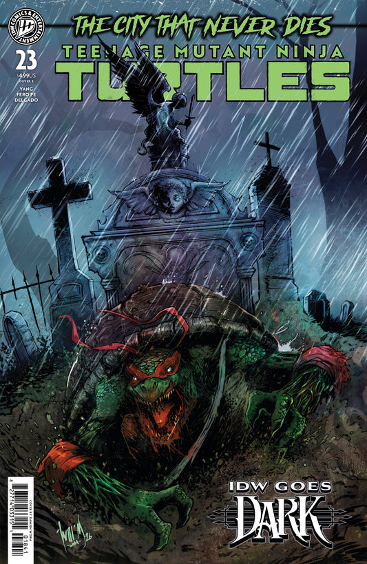 Teenage Mutant Ninja Turtles #23 Variant E (Damien Worm IDW Goes Dark Variant) (Pre-Order by 09/07/26 | Est. In-Store: 10/14/26 | Ships after release)