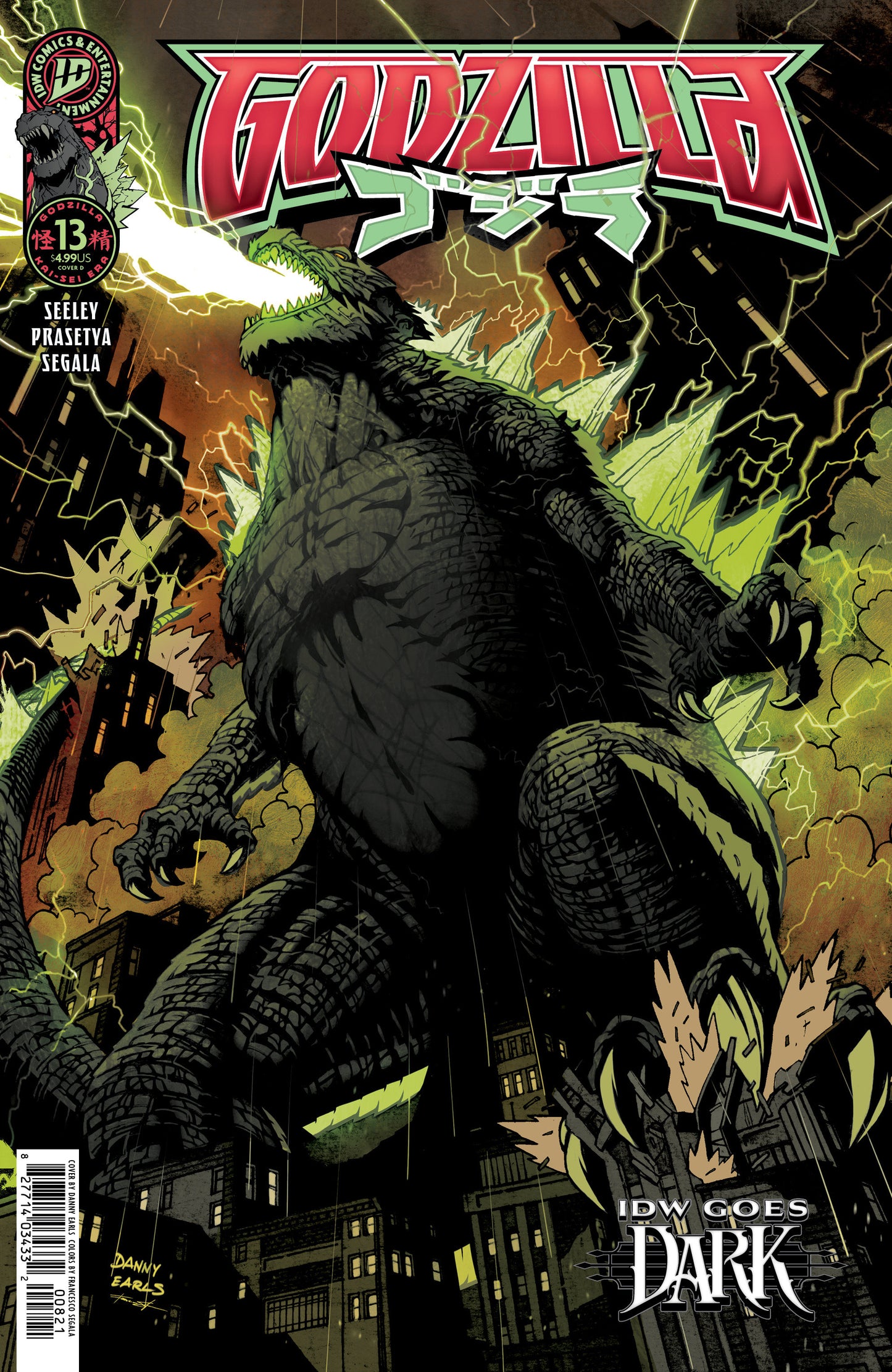 Godzilla [Kai-Sei Era] #13 Variant D (Earls IDW Goes Dark Variant) (Pre-Order by 08/24/26 | Est. In-Store: 10/07/26 | Ships after release)