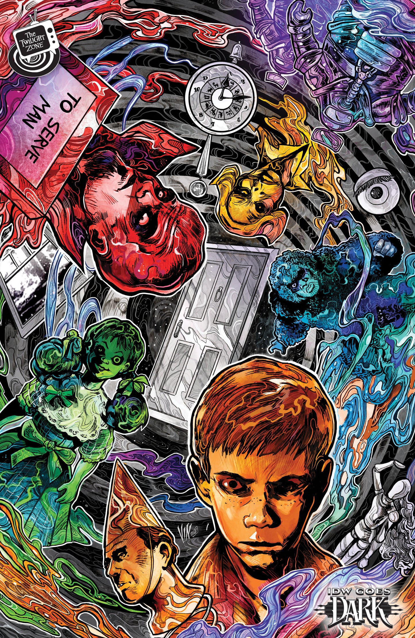 The Twilight Zone #11 Variant C (Riccardi IDW Goes Dark Variant) (Pre-Order by 09/14/26 | Est. In-Store: 10/21/26 | Ships after release)