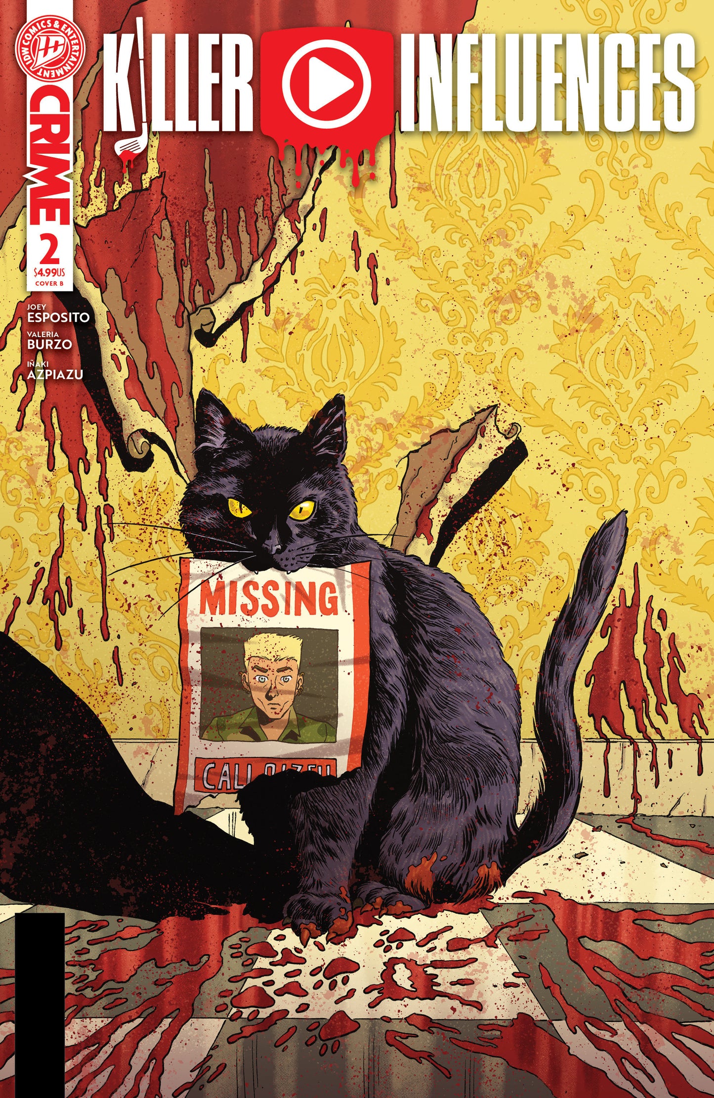 Killer Influences #2 Variant B (Burzo) (Pre-Order by 07/13/26 | Est. In-Store: 08/19/26 | Ships after release)