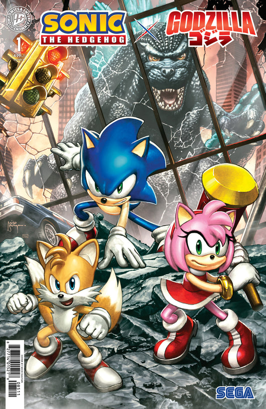 Sonic the Hedgehog x Godzilla #1 Variant E (Suayan) (Order By 06/08/26) (Estimated In Store By 07/15/26) (THIS ITEM IS A PRE-ORDER AND YOU WILL NOT RECEIVE IT UNTIL AFTER THE IN STORE DATE)