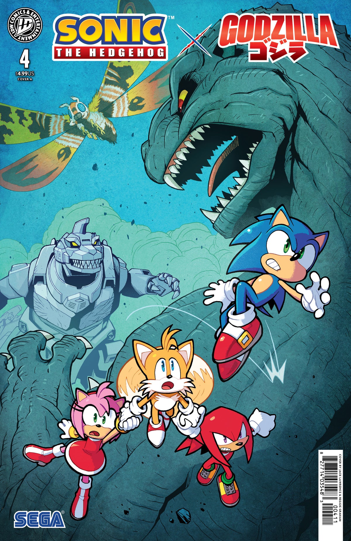 Sonic the Hedgehog x Godzilla #4 Cover A (Lawrence) (Pre-Order by 10/05/26 | Est. In-Store: 11/11/26 | Ships after release)