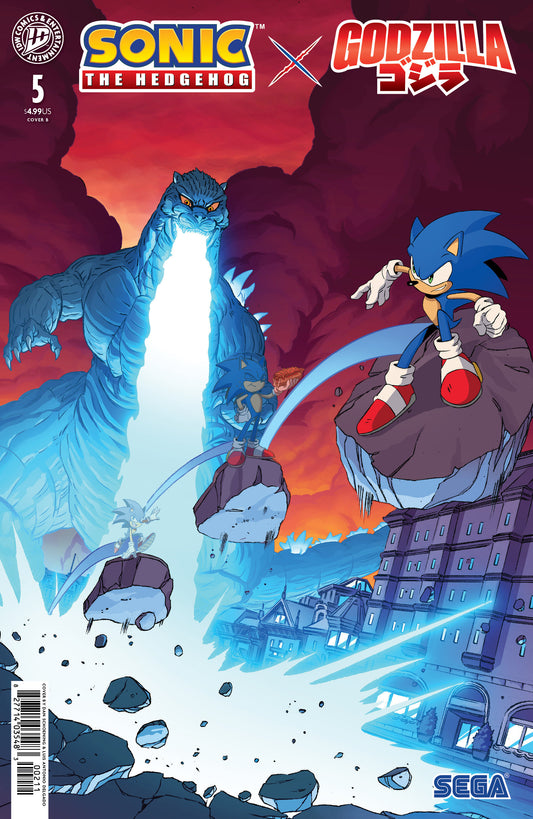 Sonic the Hedgehog x Godzilla #5 Variant B (Schoening) (Pre-Order by 11/02/26 | Est. In-Store: 12/16/26 | Ships after release)