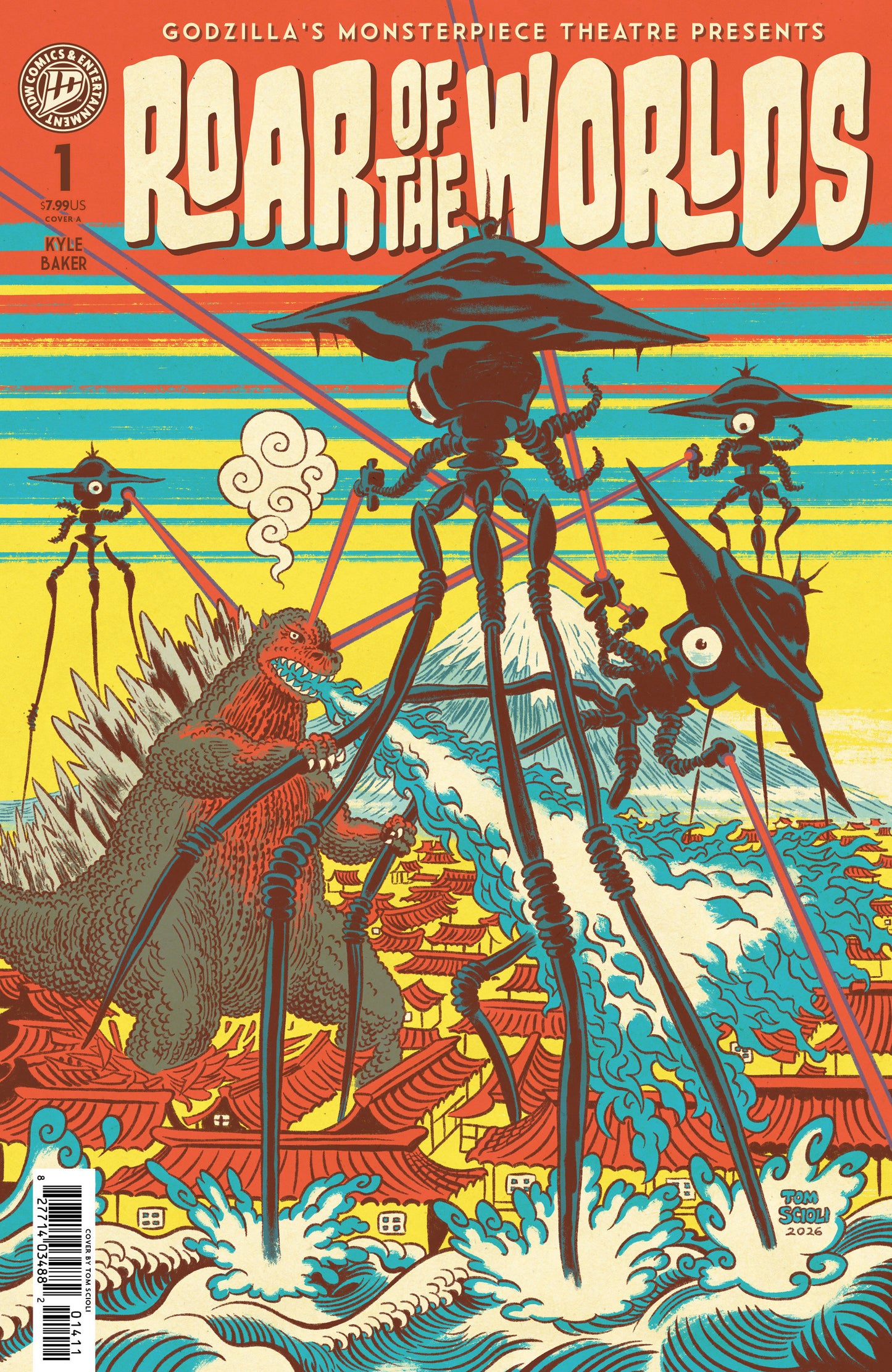 Godzilla's Monsterpiece Theatre Presents: Roar of the Worlds Cover A (Scioli) (Pre-Order by 07/06/26 | Est. In-Store: 08/12/26 | Ships after release)