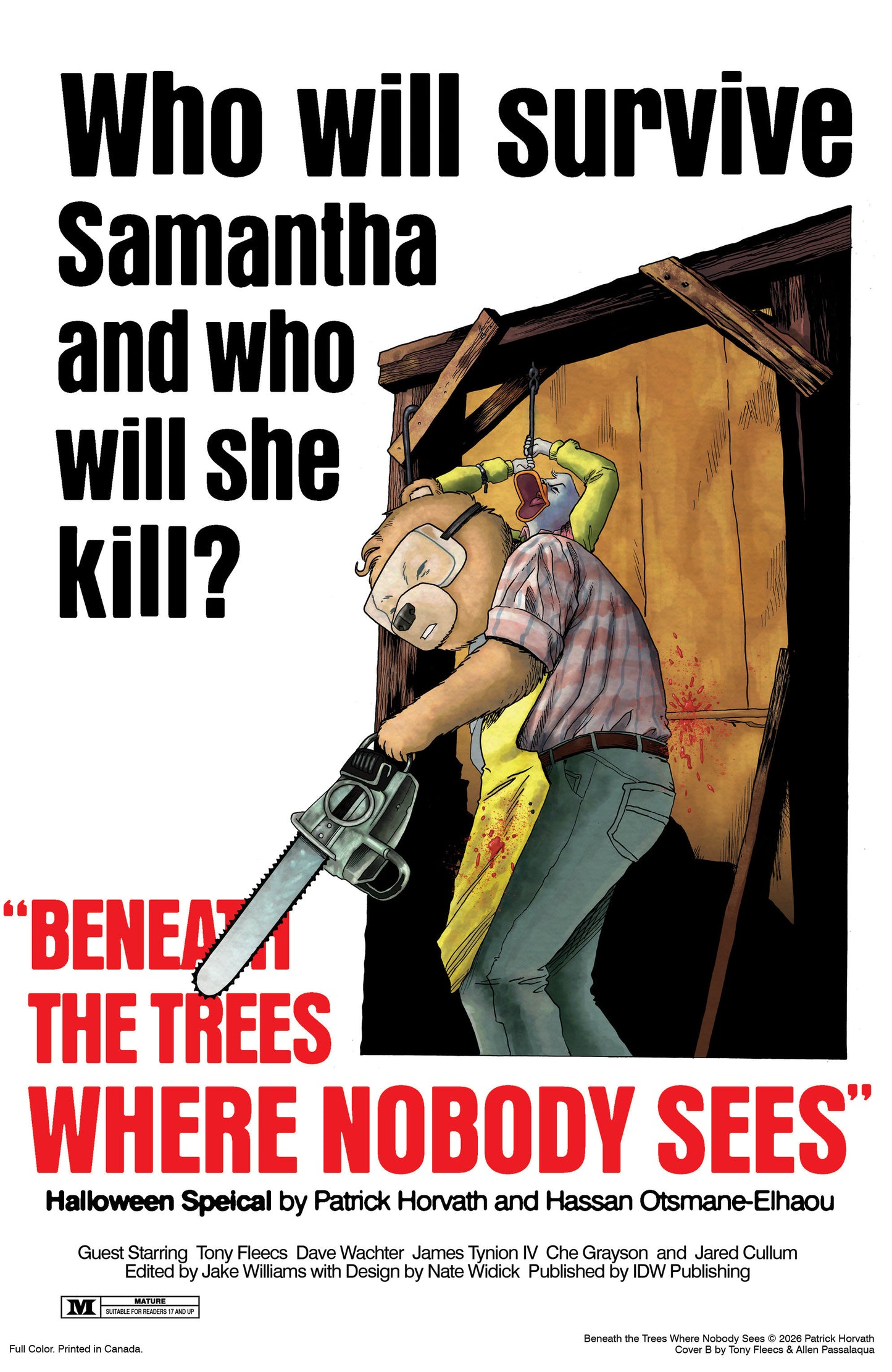 Beneath the Trees Where Nobody Sees Halloween Special Variant B (Fleecs Movie Homage Cover) (Pre-Order by 08/31/26 | Est. In-Store: 10/07/26 | Ships after release)