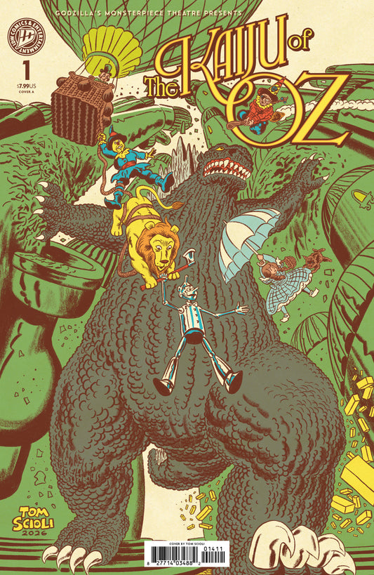 Godzilla’s Monsterpiece Theatre Presents: The Kaiju of Oz Cover A (Scioli) (Pre-Order by 08/31/26 | Est. In-Store: 10/07/26 | Ships after release)