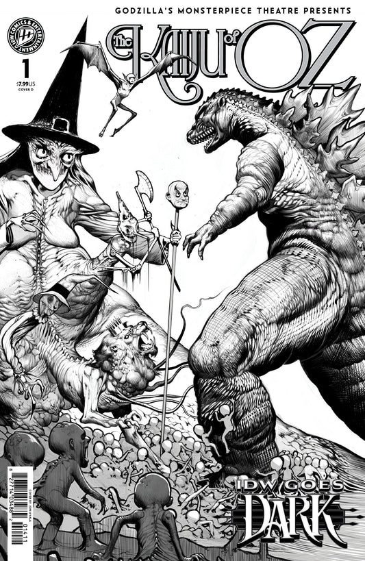 Godzillas Monsterpiece Theatre Presents: The Kaiju of Oz Variant D (Ayala IDW Goes Dark Variant) (Pre-Order by 08/31/26 | Est. In-Store: 10/07/26 | Ships after release)