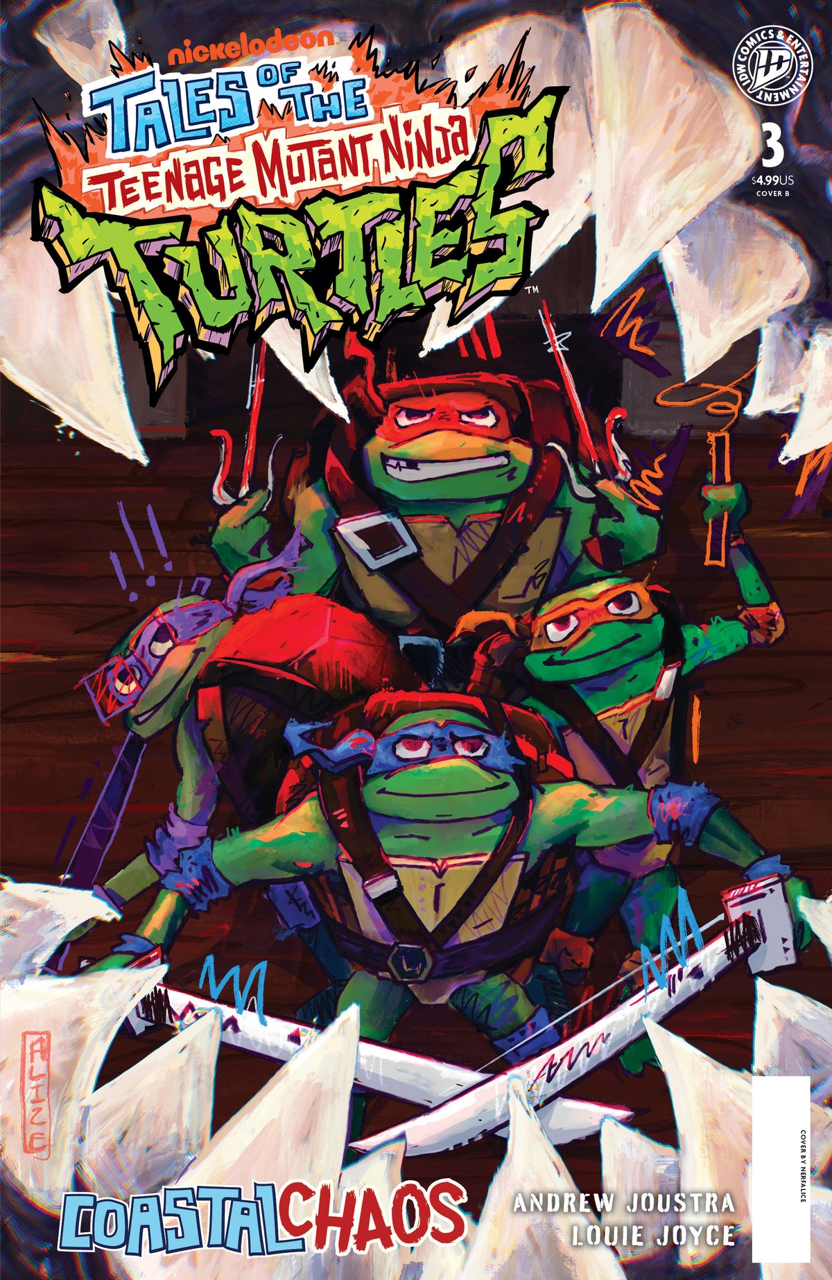 Tales of the Teenage Mutant Ninja Turtles: Coastal Chaos #3 Variant B (NerfAlice) (Pre-Order by 10/12/26 | Est. In-Store: 11/18/26 | Ships after release)