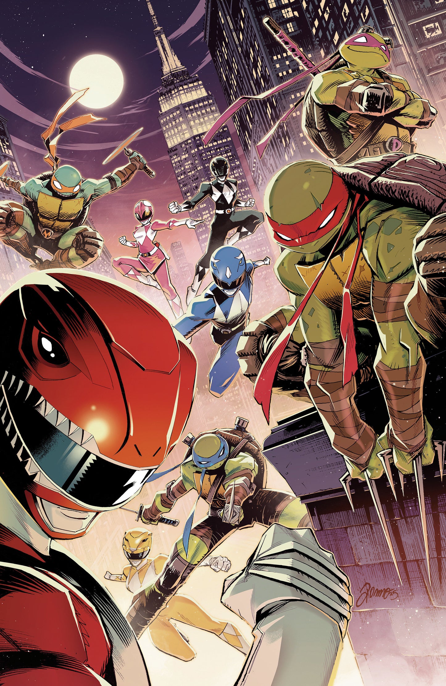 Mighty Morphin Power Rangers/Teenage Mutant Ninja Turtles III #5 C Foil Variant (Full Art, Foil, Zonno) (Order By 02/09/26) (Estimated In Store By 03/18/26)