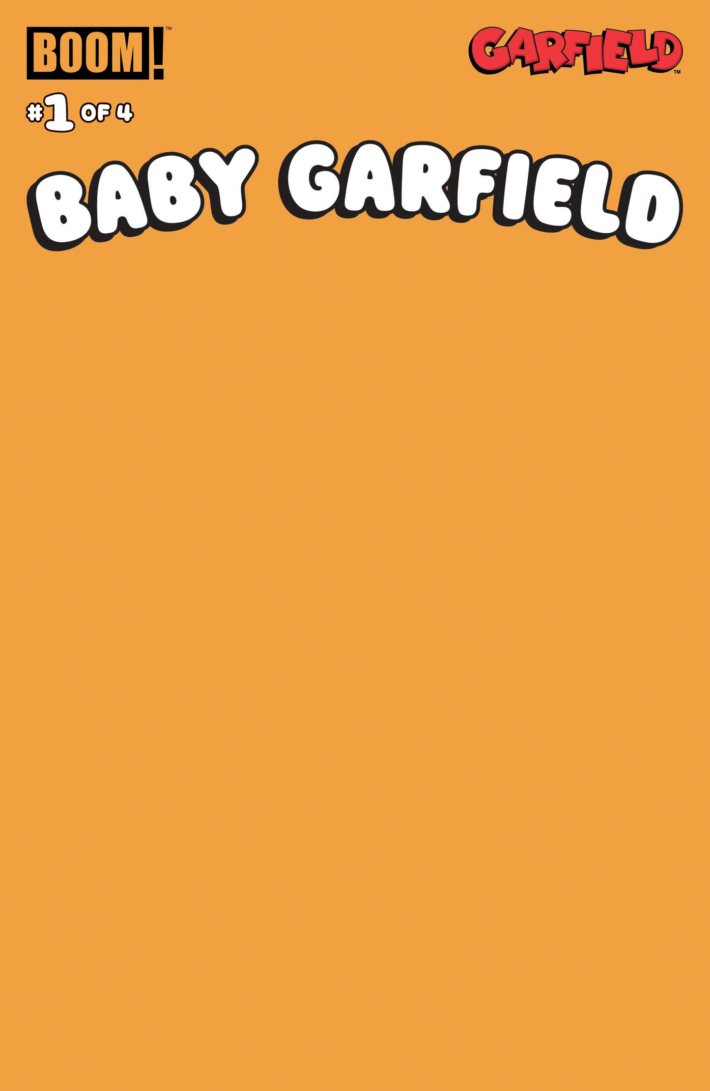 Baby Garfield #1 D Blank Sketch Orange Variant (Dressed, Sketch) (Order By 02/09/26) (Estimated In Store By 03/18/26)