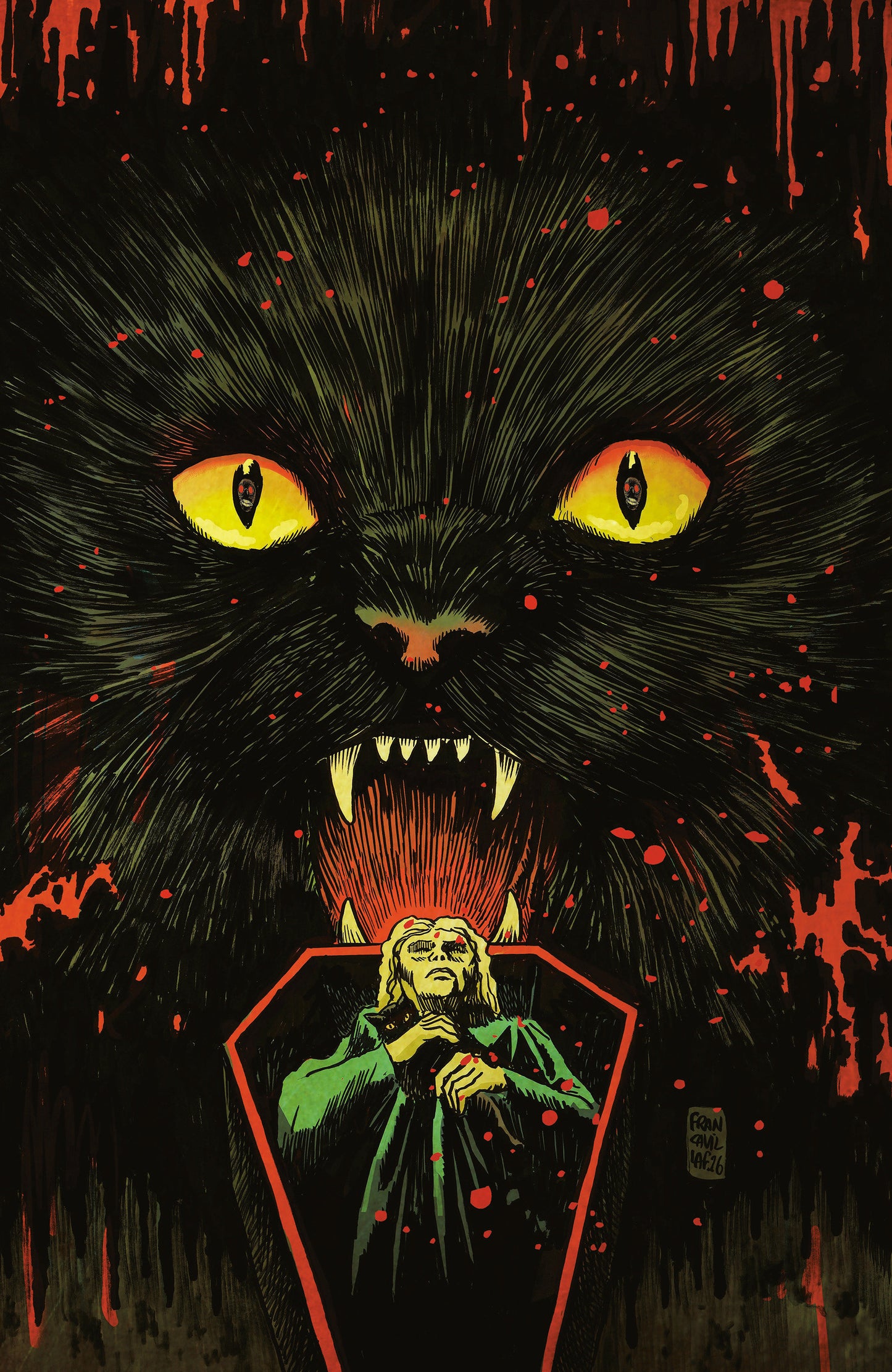 Stuff of Nightmares: The Cat in the Coffin #1 A Main (Dressed, Francavilla) (Pre-Order by 07/13/26 | Est. In-Store: 08/19/26 | Ships after release)