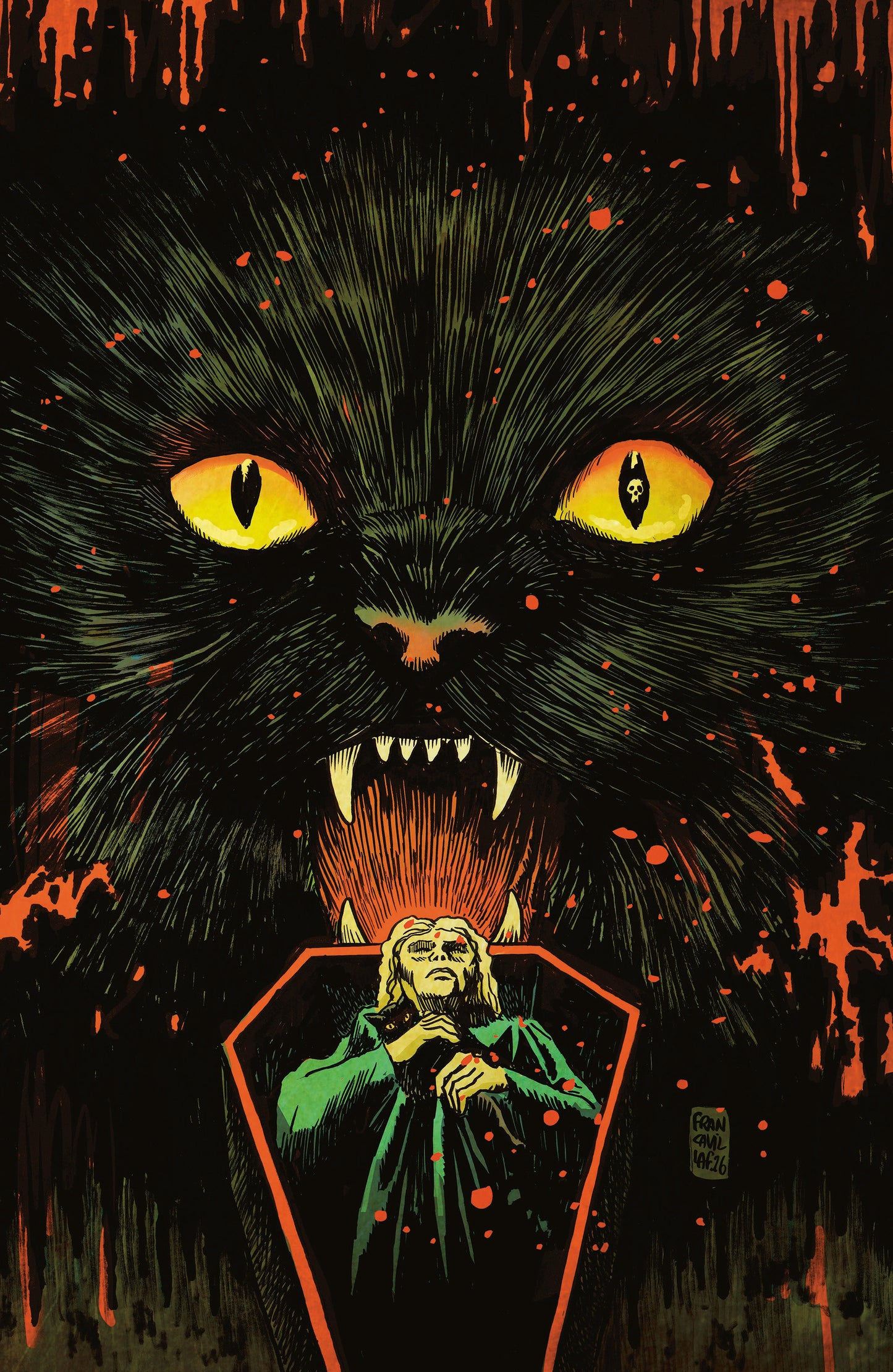 Stuff of Nightmares: The Cat in the Coffin #1 D Glow in the Dark Variant (Full Art, Francavilla) (Pre-Order by 07/13/26 | Est. In-Store: 08/26/26 | Ships after release)