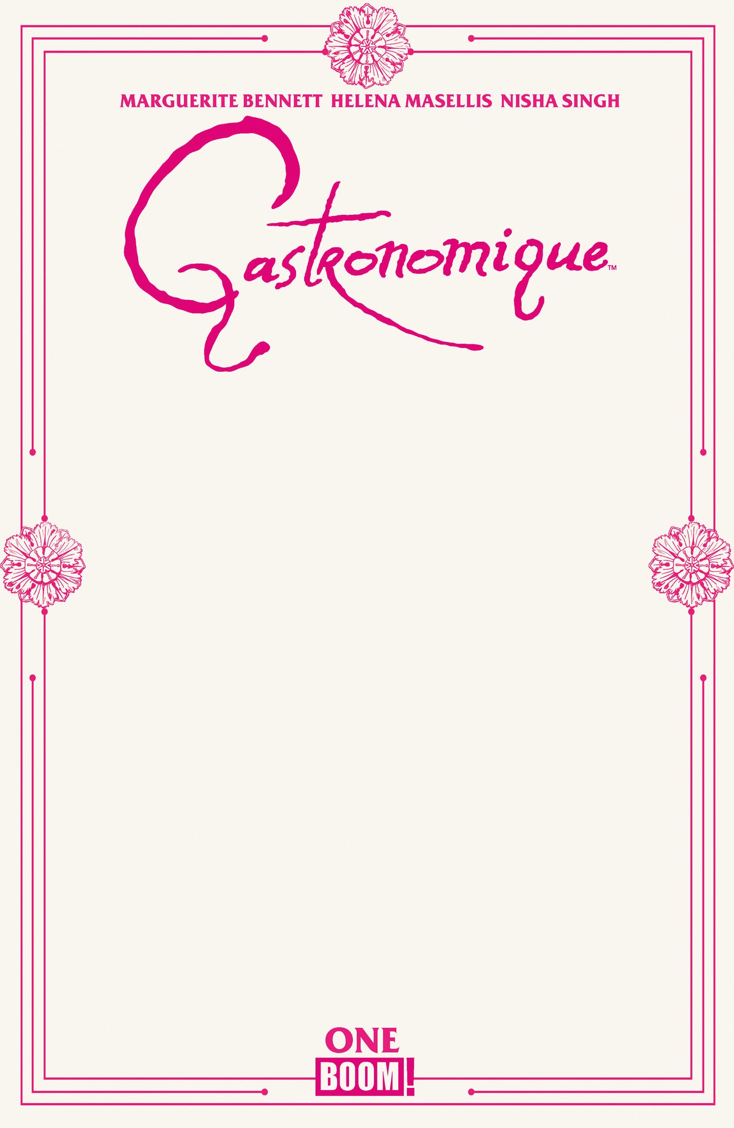 Gastronomique #1 D Blank Sketch Variant (Pre-Order by 06/29/26 | Est. In-Store: 08/12/26 | Ships after release)