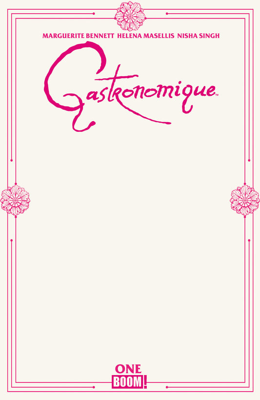 Gastronomique #1 D Blank Sketch Variant (Pre-Order by 06/29/26 | Est. In-Store: 08/12/26 | Ships after release)
