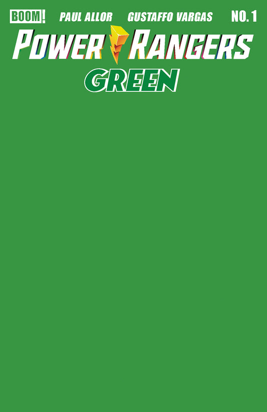Power Rangers Green #1 E Green Blank Sketch Variant (Pre-Order by 06/22/26 | Est. In-Store: 08/05/26 | Ships after release)