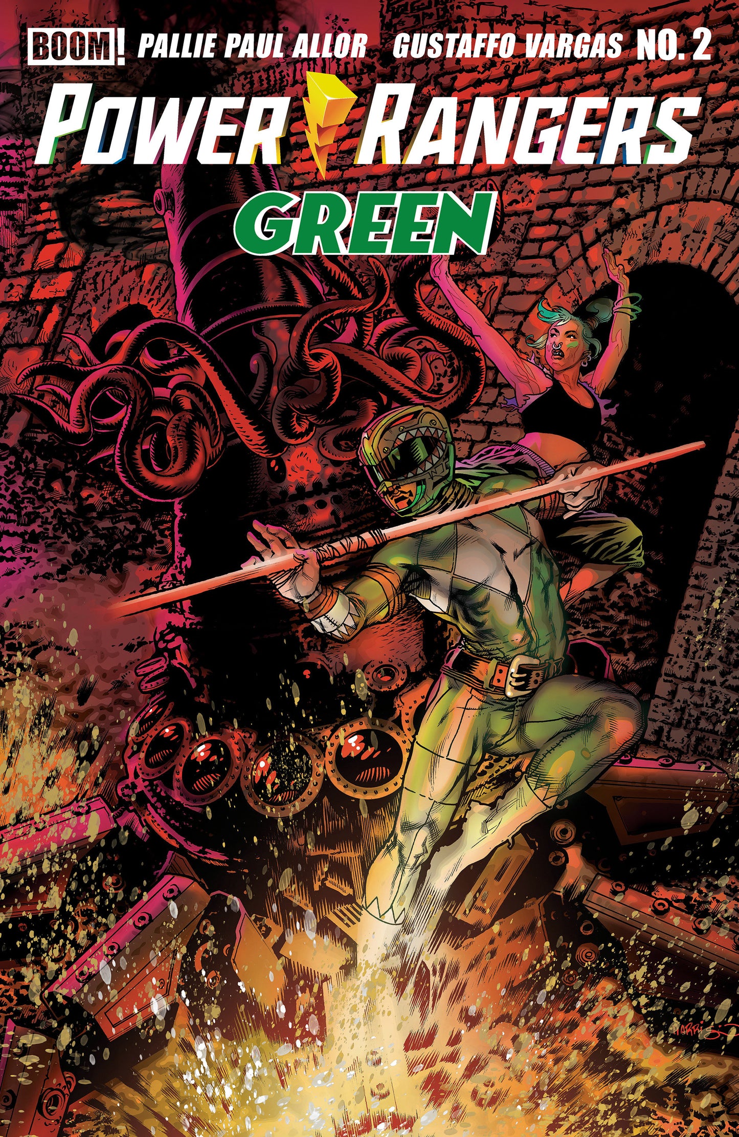 Power Rangers Green #2 A Main (Dressed, Harris) (Pre-Order by 08/17/26 | Est. In-Store: 09/23/26 | Ships after release)