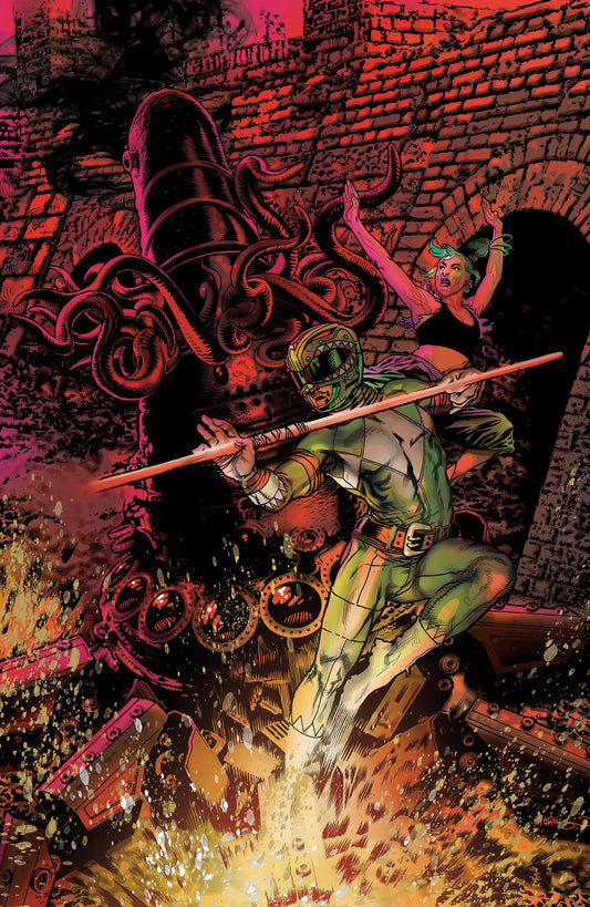 Power Rangers Green #2 D Foil Variant (Full Art, Foil, Harris) (Pre-Order by 08/17/26 | Est. In-Store: 09/23/26 | Ships after release)