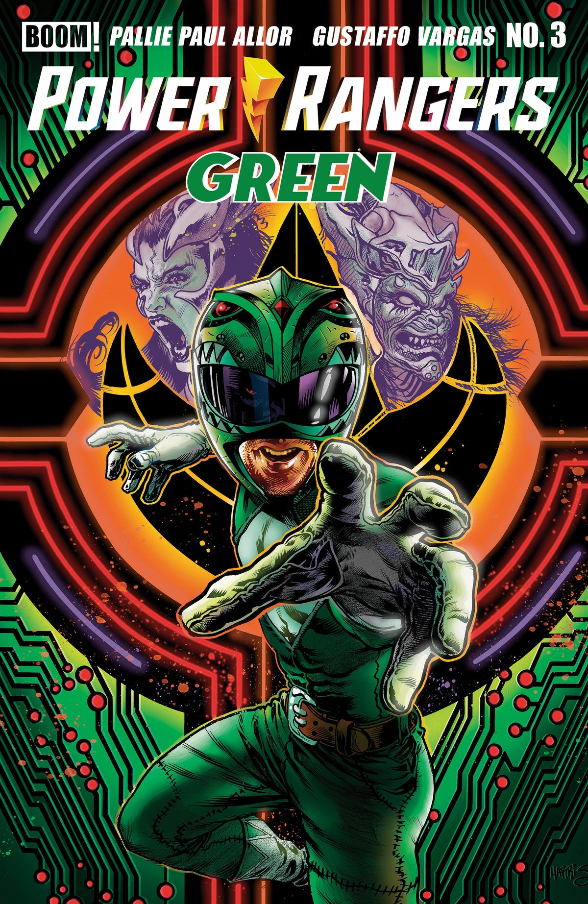 Power Rangers Green #3 A Main (Dressed, Harris) (Pre-Order by 09/14/26 | Est. In-Store: 10/21/26 | Ships after release)