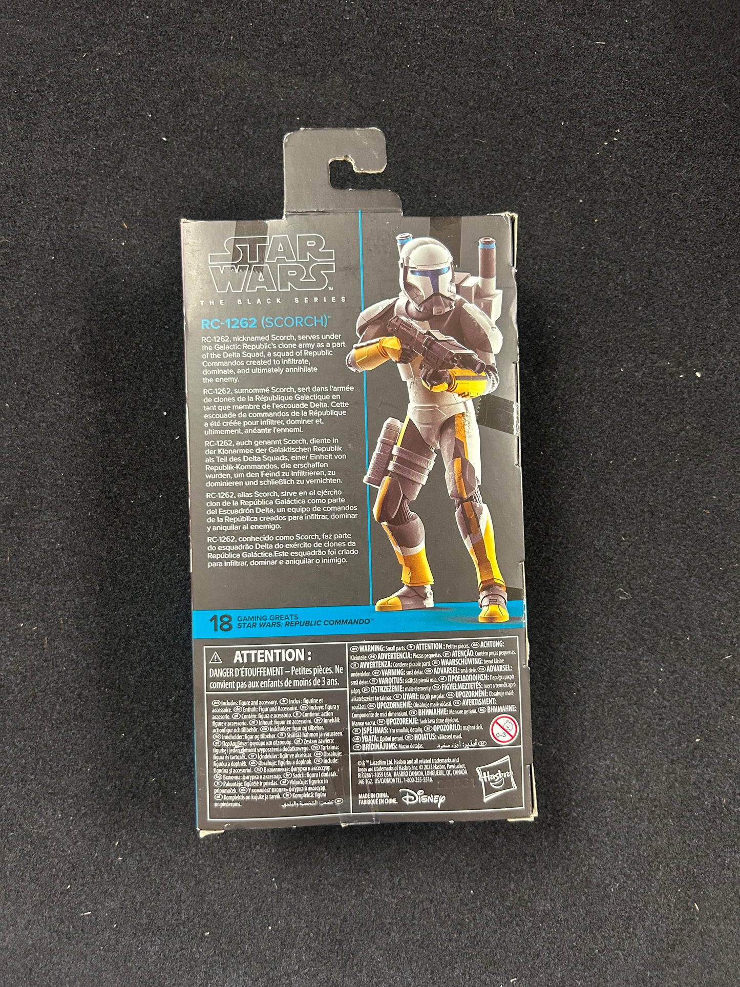 Star Wars the black series Hasbro republic commando rc-1262 (scorch)