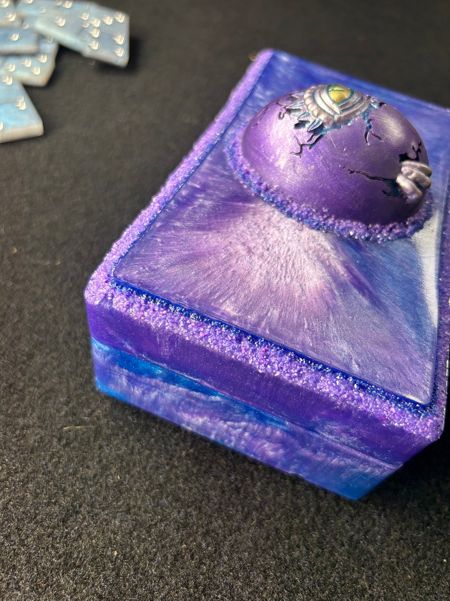 Purple Blue Dragon Egg Jewelry Box