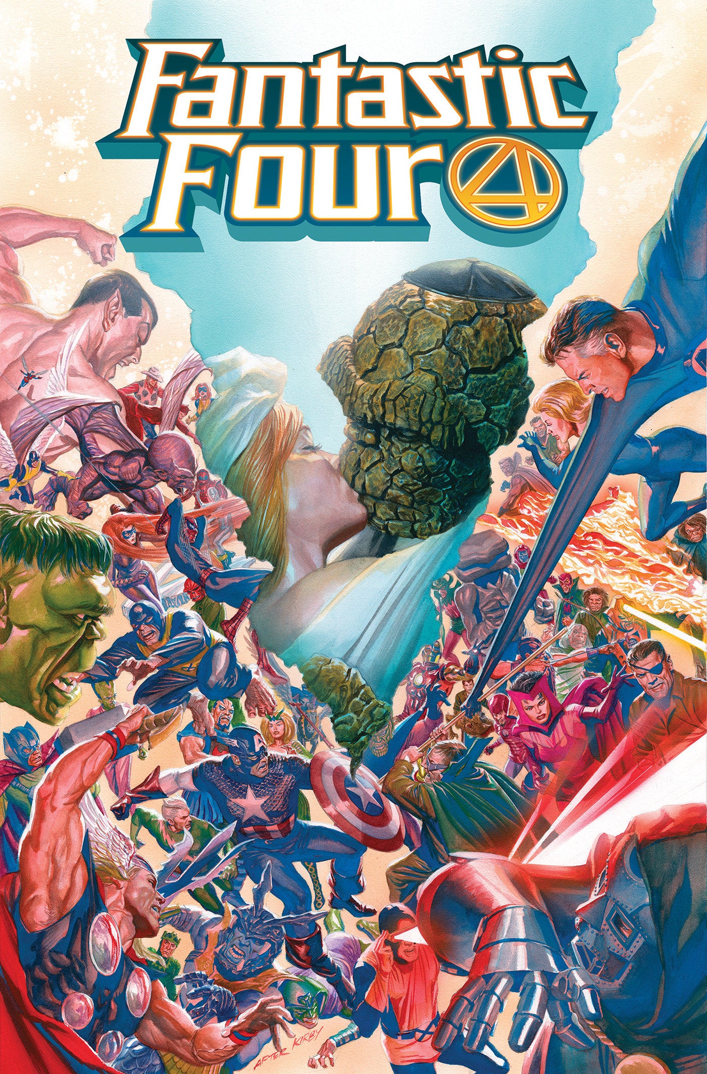 Fantastic Four By Dan Slott Omnibus Vol. 1 Alex Ross Cover [DM Only] (Order By 12/15/2025) (Estimated In Store By 06/02/2026)