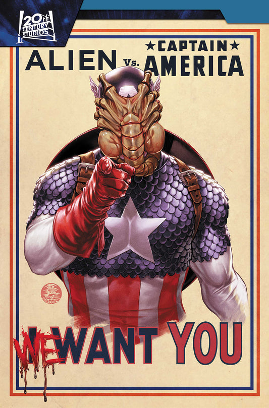 Alien vs. Captain America (Order By 06/08/26) (Estimated In Store By 08/18/26) (THIS ITEM IS A PRE-ORDER AND YOU WILL NOT RECEIVE IT UNTIL AFTER THE IN STORE DATE)
